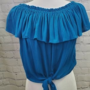 NWT Express Ruffle Off Shoulder Top